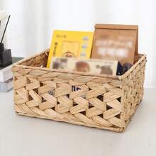 3 件套（S+M+L）/1 件套手工编织藤条篮套装，用于整理 3 件套物品，大/中/小号藤条储物篮套装，手工编织储物篮，用于食物储藏室，天然水葫芦储物篮，用于咖啡桌和家具装饰， - 米色 - 查看 3