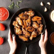 3/4/5PCS Cast Iron Skillet, Frying Pan With Drip Spout, Pre-Cooked Oven Cookware, Indoor And Outdoor Cooking For Camping, Grilling, Restaurant Chef Quality