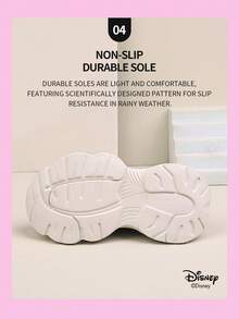 Disney 1 Pair  Official Collaboration Children's Sneakers, Suitable For Daily Wear, Festivals, Sports And Outdoor Activities. Comfortable, Fit Foot Shape, Non-Slip, Breathable. (Boys' Sneakers, Boys' Casual Shoes, Children's Sneakers, Girls' Sneakers, Girls' Casual Shoes) - Grey - View 6