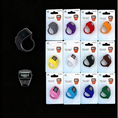 Bộ đếm điện tử LCD 5 chữ số có thể đặt lại, hiển thị số, nhỏ gọn, thích hợp cho huấn luyện thể thao (1 cái/3 cái/6 cái).