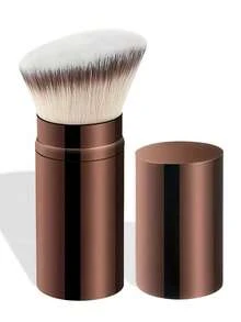 1/2 Peças Conjunto de Pincéis de Maquiagem Retráteis - Pincel de Base, Pincel de Pó, Pincel de Blush, Pincéis de Maquiagem Portáteis para Viagem com Tampas, Pincel de Base, Pincel Corretivo, Pincel de Blush, Pincel Contorno, Pincel de Blush, Pincel Bronzeador, Pincel de Pó, Pincel de Base, Pincel de Blush