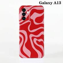 1pc Minimalist Asymmetrical Patchwork Pattern Glossy Hard Shell Phone Case, Suitable For IPhone 11/12/13/14/15/16 Pro Max