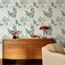 1 Roll Self-Adhesive Wallpaper,Tropical Palm Banana Leaf Pattern,Bohemian Style Plant Wallpaper, Waterproof, Removable, Peel And Paste Vinyl Contact Paper, Suitable For Home Decoration Renovation, Living Room, Dining Room, Bedroom, Wall Decoration, Tabletop, Cabinet, Niche Decoration Transformation, Can Be Cut, Easy To Install Sizes: 44cm/3/5/10m