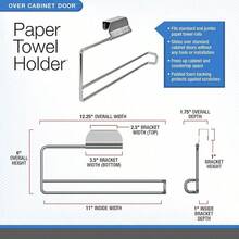 Spectrum Diversified Duo Toallero de Barra y Soporte para Toallas de Papel - Níquel cepillado - Ver 8