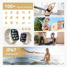 W&O 2026 Popular 2.01-Inch Touchscreen Smartwatc, Suitable For Both Men And Women, Featuring High-Definition Call Quality, Step And Calorie Tracking, Music And Message Reminders, 100+ Fitness And Sports Functions, Compatible With Android And Phone. - 灰色 - 查看 8