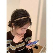 3/5PcsWomen's Skinny Leather Knot Hairband, Solid Color White/Black, Fashionable, Versatile, Elegant, High-Quality, Suitable For Daily Wear, Parties, Tying Hair, Washing Face/Bathing, Makeup, Matching Clothes, Accessories, Hairband,Hair Hoop Headbands ,Head Piece