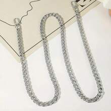 1pc 47 Inch Purse Flat Chain Strap Shoulder Crossbody Replacement Straps With Metal Buckles Gold Chain Strap For Purse Crossbody Handbag - Gold - View 22