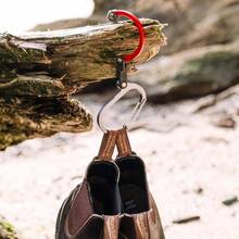 HEROCLIP Mosquetn con Clip y Gancho Mediano para Camping Mochila Maletas y Organizacin de Cochera Negro Durable y Prctico - Naranja + M + 1 paquete - Ver 7