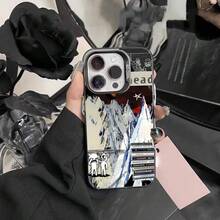 Funda de teléfono de diseño de moda vintage Radiohead para 17 16 15 14 13 12 11 Pro Max Plus color aire a prueba de golpes cubierta trasera plateada - Z7 - Ver 9
