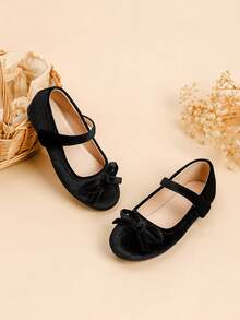 新款女童舒适软底休闲平底鞋,时尚 - 黑色 - 查看 4