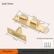 Accesorios de puerta de armario con cierre de bola de contacto de cobre puro sin imán, cierre de puerta con succión, toque de puerta de gabinete con succión