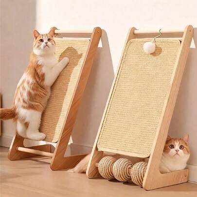 PETSIN 1 Tấm lót cào cho mèo bằng sisal, trụ cào chắc chắn, thảm chống trầy xước siêu bền, quà tặng cho mèo, phòng khách, phòng ngủ, ghế sofa, tường cho chủ mèo, mèo tập thể dục và nghỉ ngơi, thúc đẩy thói quen cào, quà tặng sinh nhật cho ngày lễ tình nhân, lễ tạ ơn