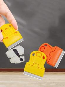 2pcs Plastic Mini Razor Blades Scraper, Removing Decal Stickers Old Glue Car Window Film Glass Glue Remover For Scraping Off Paint Decals Labels Stickers And Debris ,1 Set Of Car Film Removal Tool; Small Scraper For Cleaning; Glass Scraper; Plastic Scraper For Cleaning ,Multifunctional Glue Scraper; Screen Cleaning Tool; Household Cleaning Tool.