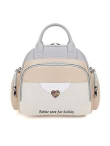 1 Balo đa năng cho mẹ, dung tích lớn có túi cách nhiệt, thiết kế phối màu thời trang, thích hợp cho các chuyến đi chơi chăm sóc bé và du lịch ngắn ngày cho các bà mẹ - Nhiều màu - Xem 10