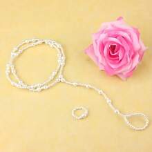 1set Beautiful Ankle Ankle Chains And Toe Rings, Simple Beach Ankle Chains, Fashionable Women's Accessories - 1 set - 查看 4