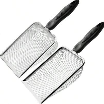 Juego de pala cribadora de tierra de jardinería de 1 pieza, rastrillo con mango para cernir compost, cernidor de y tierra vegetal para horticultura y agricultura, herramientas de jardín esenciales, cribadora de tierra de jardín, cribadora de rocas, cribadora de tierra, pala cribadora