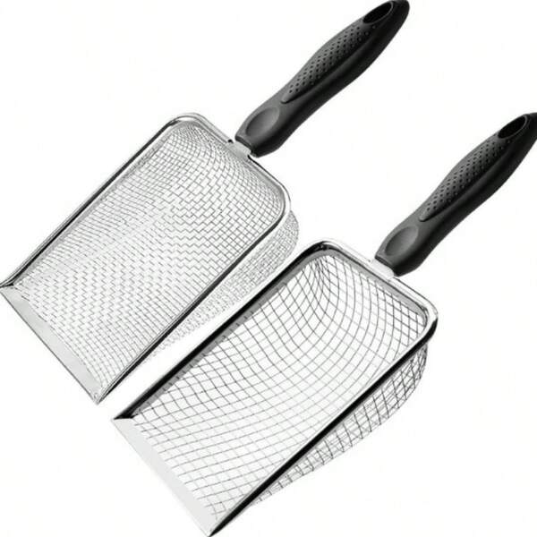 Juego de pala cribadora de tierra de jardinería de 1 pieza, rastrillo con mango para cernir compost, cernidor de y tierra vegetal para horticultura y agricultura, herramientas de jardín esenciales, cribadora de tierra de jardín, cribadora de rocas, cribadora de tierra, pala cribadora