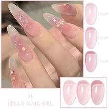 FTMY Fashionable, Casual Convenient Peel-Off 7ml 2PCS Transparent Color, Colorful Glitter Gel Nail Polish.A Perfect Small Gift For Girls, Wives And Girlfriends On Halloween, Christmas And Valentine's Day. Suitable For Parties, Gatherings And Outdoor Trips, It Is A Must-Have For Taking Photos. Multiple Colors Are Available For You To Choose From. - 紫羅蘭色 - 查看 3