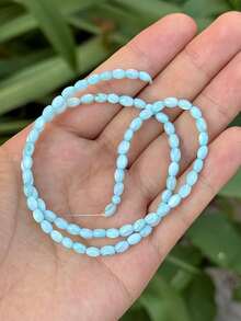 1 Peça de Contas de Pérola de Semente Bege em Forma de Pinguim Marinho, Contas de Pérola de Semente Multicolorida, 3*5mm, Adequada para Fazer Pulseiras e Colares Femininos, Adequada para Acessórios Feitos à Mão DIY