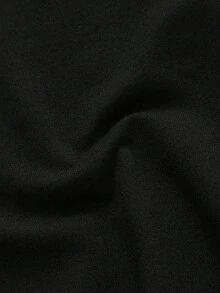 Rochie midi elegantă, fără mâneci, de înaltă calitate, cu strângere în talie, rochie mulată cu guler, spate racer, rochie evazată în formă de A, culoare solidă, pentru femei - Negru - Vizualizare 9