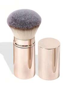 1/2 Pcs Retractable Face Makeup Brushes Set - Foundation Brush, Powder Brush, Blush Brush, Portable Travel Makeup Brushes With Aluminum Tube And Cover,Foundation Brush,Concealer Brush,Blush Brush,Contour Brush,Blush Brush,Bronzer Brush,Powder Brush,Foundation Brush,Blush Brush - Rose Gold - View 10