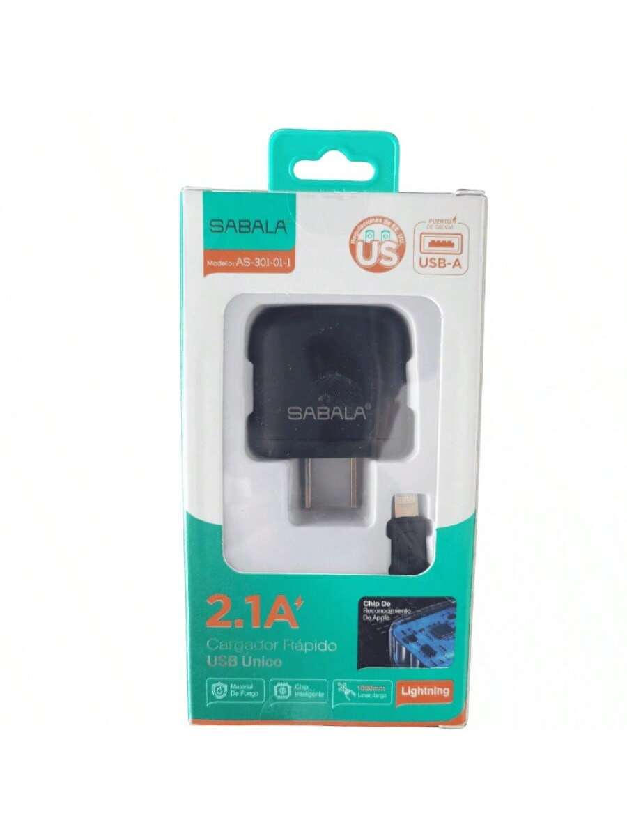 CARGADOR SABALA CABLE IP 15W, BLANCO
