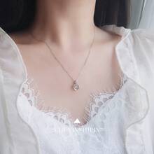 925 Sterling Silver Star Pendant Necklace, Elegant, Versatile, Luxurious, Romantic, Suitable For Parties, Dates, Gifts, Daily Wear