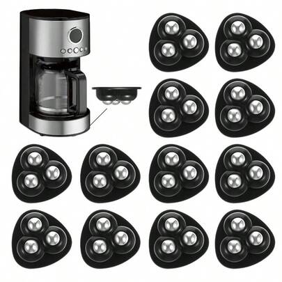 12 PCS Appliance Rollers, Self Adhesive Caster Wheels, Caster Wheels, 360Swivel Universal Rollers Kitchen, Coffee, Blender