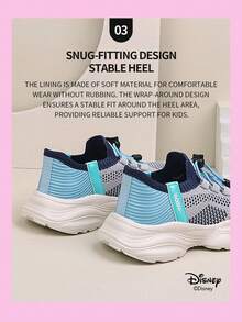 Disney 1 Pair  Official Collaboration Children's Sneakers, Suitable For Daily Wear, Festivals, Sports And Outdoor Activities. Comfortable, Fit Foot Shape, Non-Slip, Breathable. (Boys' Sneakers, Boys' Casual Shoes, Children's Sneakers, Girls' Sneakers, Girls' Casual Shoes) - Grey - View 5