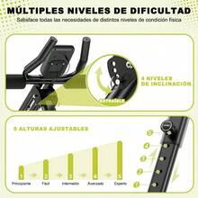 Equipo de entrenamiento abdominal, entrenador abdominal ajustable, aparato de gimnasia doméstico todo en uno, banco de fitness plegable multiusos, aparato de entrenamiento de fuerza y modelado corporal, diseñado específicamente para ejercicios abdominales. - Negro - Ver 10