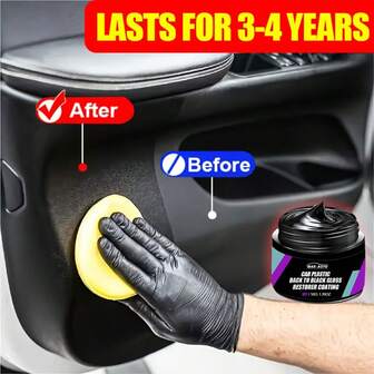 All-In-One Car Repair & Maintenance Clean Kit - Scratch Remover, Plastic Polish & Nano Coating With Sponge Applicator - Auto Restorer, Dent Removal, Tire Whitening Protection, - Car Repair Wax, Car Polishing Products, Rust Remover For Car, Car Rust Repair Kit, Scratch Repair Wax For Car, Car Scratch Remover Spray, Automotive Polish, Car Wheel Polish, Car Polish For Scratches, Car Buffer Polisher To Remove Scratches, Car Scratch Cleaning