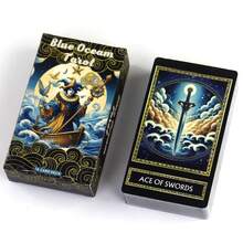 Blue Ocean Tarot: Mystic Guidance For Global Seekers | Premium Tarot Deck With Spiritual Insights|78 Cards|Divination Tools|Tarot Cards|Card Game