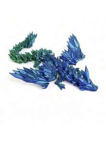 New Upgraded 4D Printed Pterosaur Model, Crystal Flying Dragon With Wings, Movable Joints, Creative Ornament, Action Figure Gift, Decoration Toy, Birthday/Holiday Gift - Multicolor - View 14