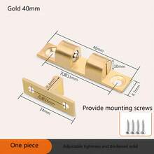 Accesorios de puerta de armario con cierre de bola de contacto de cobre puro sin imán, cierre de puerta con succión, toque de puerta de gabinete con succión