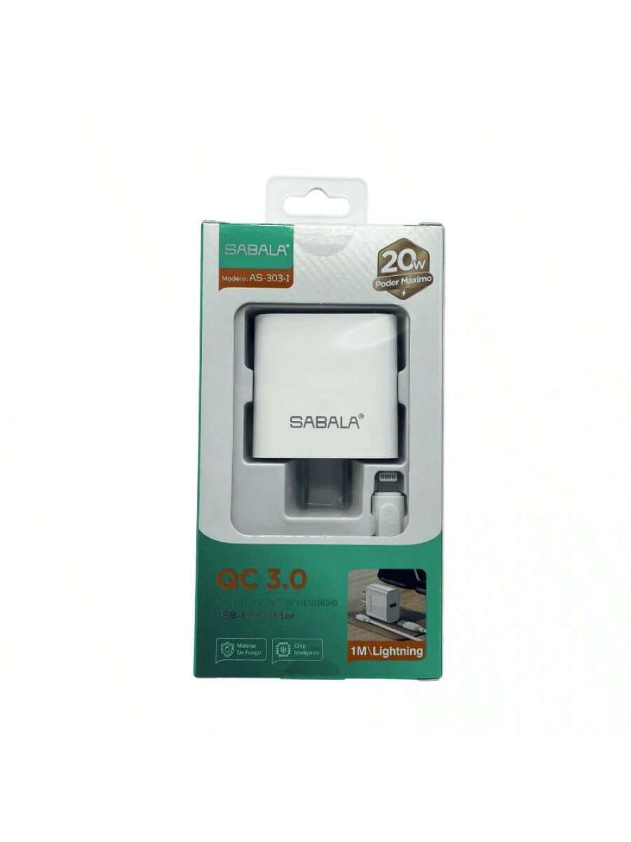 CARGADOR SABALA CABLE IP, 20W