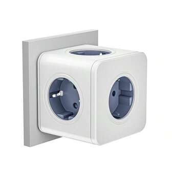 1 X 5-Socket Multi-Port Cube Power Strip, 5 X EU Sockets | Dark Grey | Suitable For Home, Travel, Office, Dormitory And Games Room.