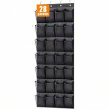 28 Large Pockets Over The Door Shoe Organizer