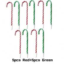2/10pcs Christmas Candy Cane Round Ballpoint Pen, Plastic Twist Cap, Mid-Point Design – Perfect For Holiday Gifts And Office Supplies, No Electricity Required, Ideal As Party Favors
