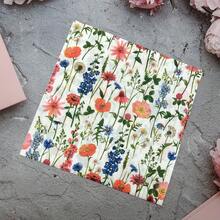 20/40/60 Peças Guardanapos de Papel Descartáveis de Camada Dupla com Estampa Floral Colorida, Padrão de Lavanda e Dente-de-leão, Adequado para Casa, Cozinha, Decoração de Festa, Piquenique ao Ar Livre, Casamento, Restaurante, Toalhas de Mesa Descartáveis, Decoração de Mesa de Alta Qualidade, Aplicável para Uso Diário, Catering, Montagem de Festa, Acampamento, Comemorações e Mais Cenários, Estético e Prático - Multicolorido - Visão 7