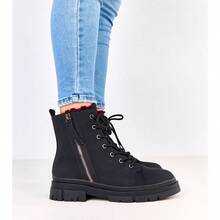 Women Matte -Leather Boots Jakoma - Black - View 3