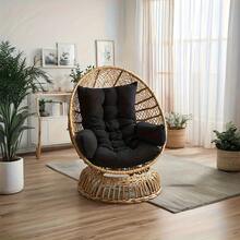 1件套多功能摇椅坐垫，适用于椅子、吊篮和躺椅。座垫蛋形吊床底座枕头，悬挂式吊篮休息，悬挂式座椅舒适，蛋形枕头，吊床底座坐垫，现代枕头风格，蛋形设计，耐用缝线 - 彩色 - 查看 6