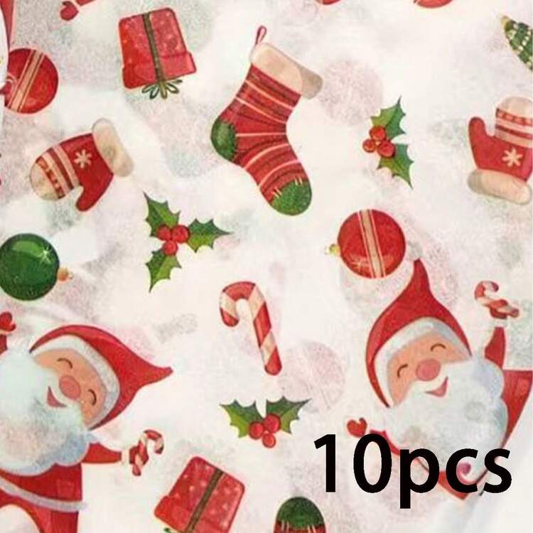 12/8/4pcs Christmas Gift Wrapping Paper Rolls, 35cm*50cm (13.78in*19.68in), Pink Background With Classic Santa Claus Patterns, Assorted Styles Randomly Sent, Suitable For Christmas, Birthday, Wedding And Party, Ideal For DIY Crafts And Creative Gift Packaging, May Have Fold Marks When Folded For Shipping, Merry Christmas! - Multicolor - View 15