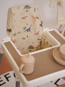 1 pieza Funda para silla alta de bebé, suave y cómoda, se ajusta a la silla alta Antilop, con estampado de dinosaurio y unicornio de dibujos animados - Multicolor - Ver 8