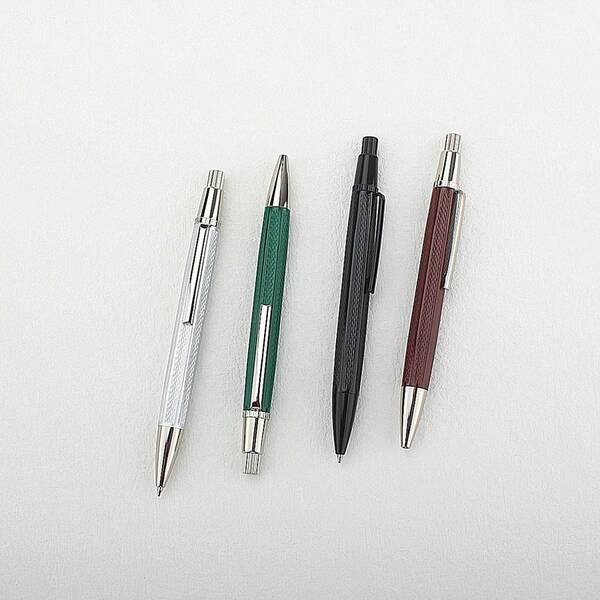 Luxury Metal 3021 Press Ballpoint Pen Retractable 0.7MM Blue Nib Metal With Clip Writing Ink Pen School Supplies Stationery PK A1 A2