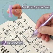 Mr. Pen- Gel Pen Set 12 Pack Pastel Purple Barrels 1 X Aesthetic Highlighter 0.5mm Purple Pens With Black Ink - 淡紫色桶 - 查看 7