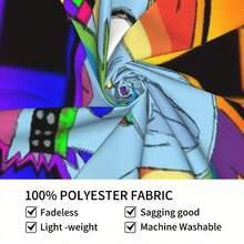 [JIT]SCENE RAINBOW DASH Tapestry, Living Room Bedroom Office Home Decoration Wall Tapestry/Room Decoration/Party Decoration Wall Tapestry/Artistic And Fashionable Tapestry/Warm And Magnificent/Essential Tapestry For Watching Ball Games - 彩色 - 查看 6