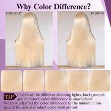 30 Inch 613 Lace Front Wig, Blended Hair, 13x4 High Definition Transparent Lace, 200% Density, Straight Brazilian Blonde Wig, Pre-Plucked, With Baby Hair, Blonde Wig, Hair, Blonde Lace Front Wig, Pre-Plucked (30 Inch 613 350 Straight) - S613 - View 9