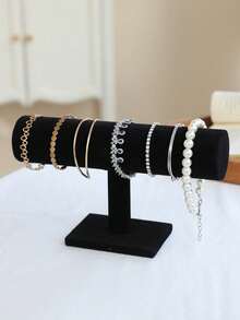 1pc Jewelry Display Stand, Velvet Watch Display Stand, Watch Storage Rack, Jewelry Storage Rack, Multi-Functional Desktop Jewelry Stand, Bracelet, Bracelet, Necklace Storage Rack, Jewelry Watch Storage Accessories, Home Essentials, Dressing Table Storage And Organization, Suitable For Bracelets, Bracelets, Necklaces, Watches, Etc., Gifts For Women, Holiday Gifts, Christmas Gifts.