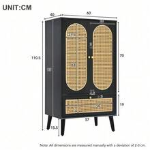 Aufbewahrungsschränke - Schwarz + Spanplatte - Übersicht 8