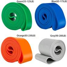 4 件/套阻力带、引体向上辅助带、锻炼带、健身带、腿部阻力带、肌肉训练、塑形、男女通用 - 彩色 - 查看 9